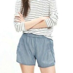 Madewell Railroad Stripe Pull On Shorts Blue‎ Size XS